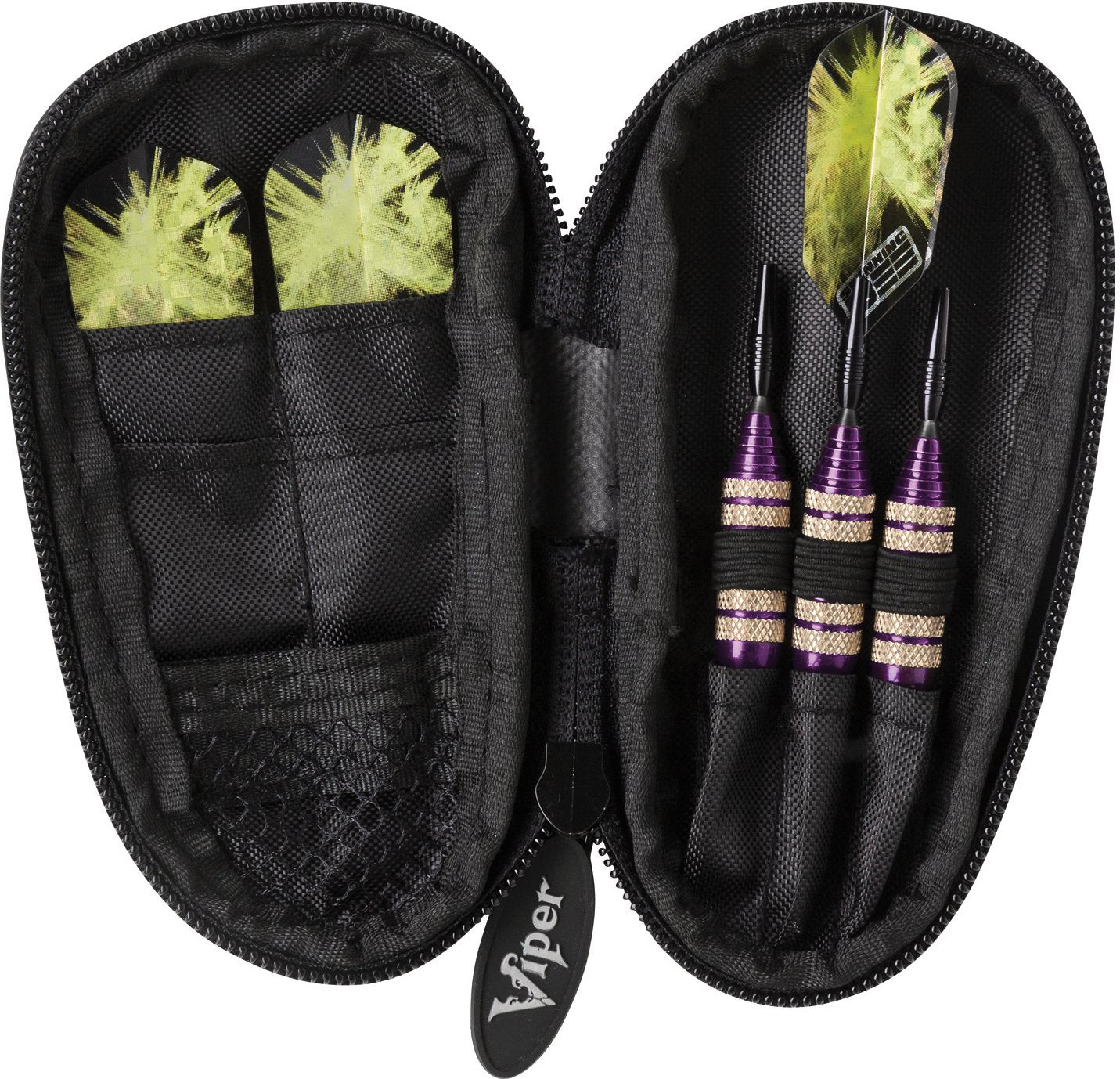 Viper Spinning Bee Soft Tip Darts With Casemaster Storage/Travel Case, Purple, 16 Grams