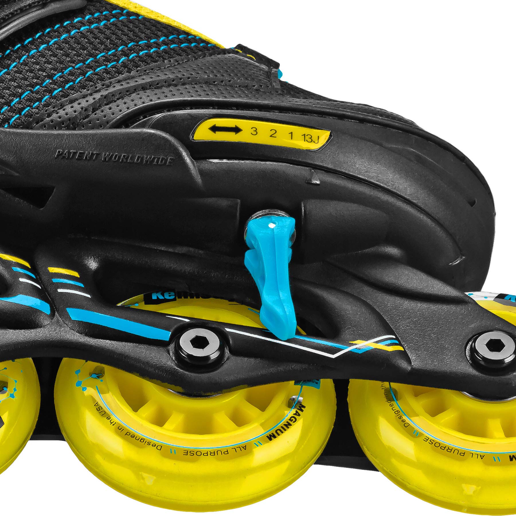 Pacer Explorer Children'S Youth Inline Adjustable Skates (Boy Small)