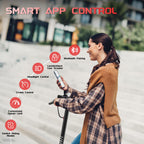 MAXSHOT Electric Scooter Adults & Big Kids, 350W Powerful Motor, Top Speed 12/16/19MPH, 12/16/21Miles Range, 8.5 Solid Tires Fol