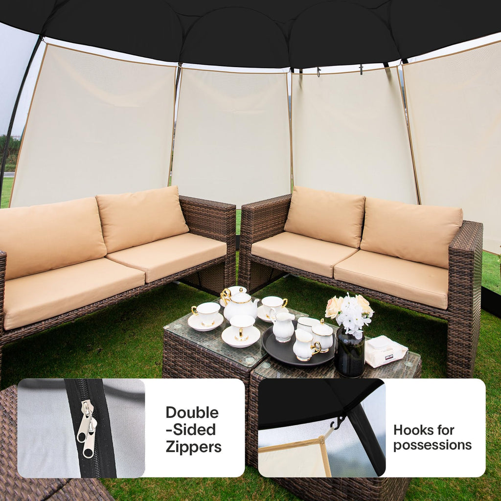 Alvantor Pop Up Screen House, Outdoor Mosquito Mesh Tent With Uv Resistant, Pop Up Canopy Easy Up, Foldable Screen Room For Camp