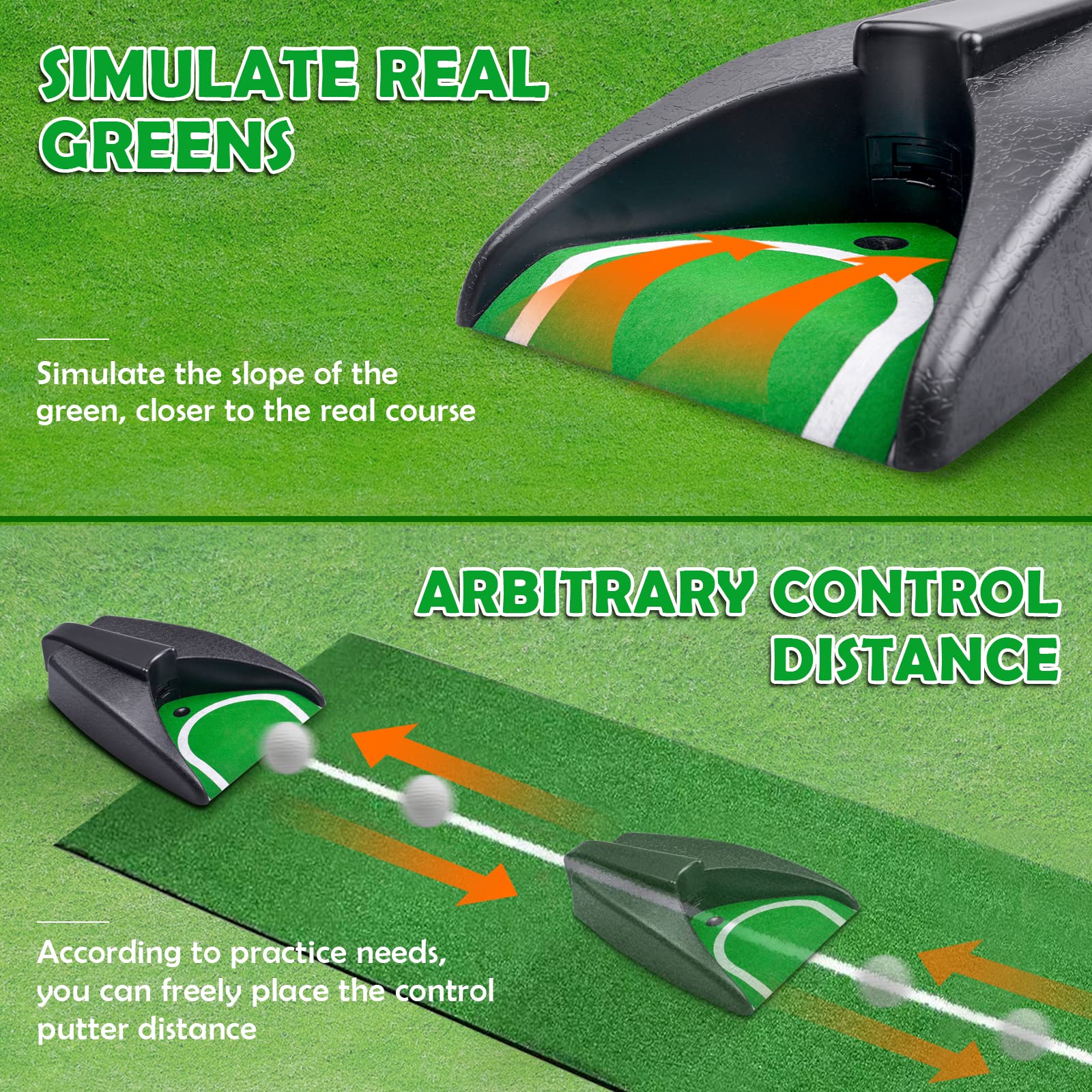 Golf Automatic Putting Machine, Golf Practice Putting Hole Auto Returning Golf Cup Training Aid, Putting Returner For Indoor Out