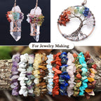 456 Pcs Natural Chip Stone Beads, 5-8Mm Irregular Multicolor Gemstones Loose Crystal Healing Opalite Rocks With Hole For Jewelry