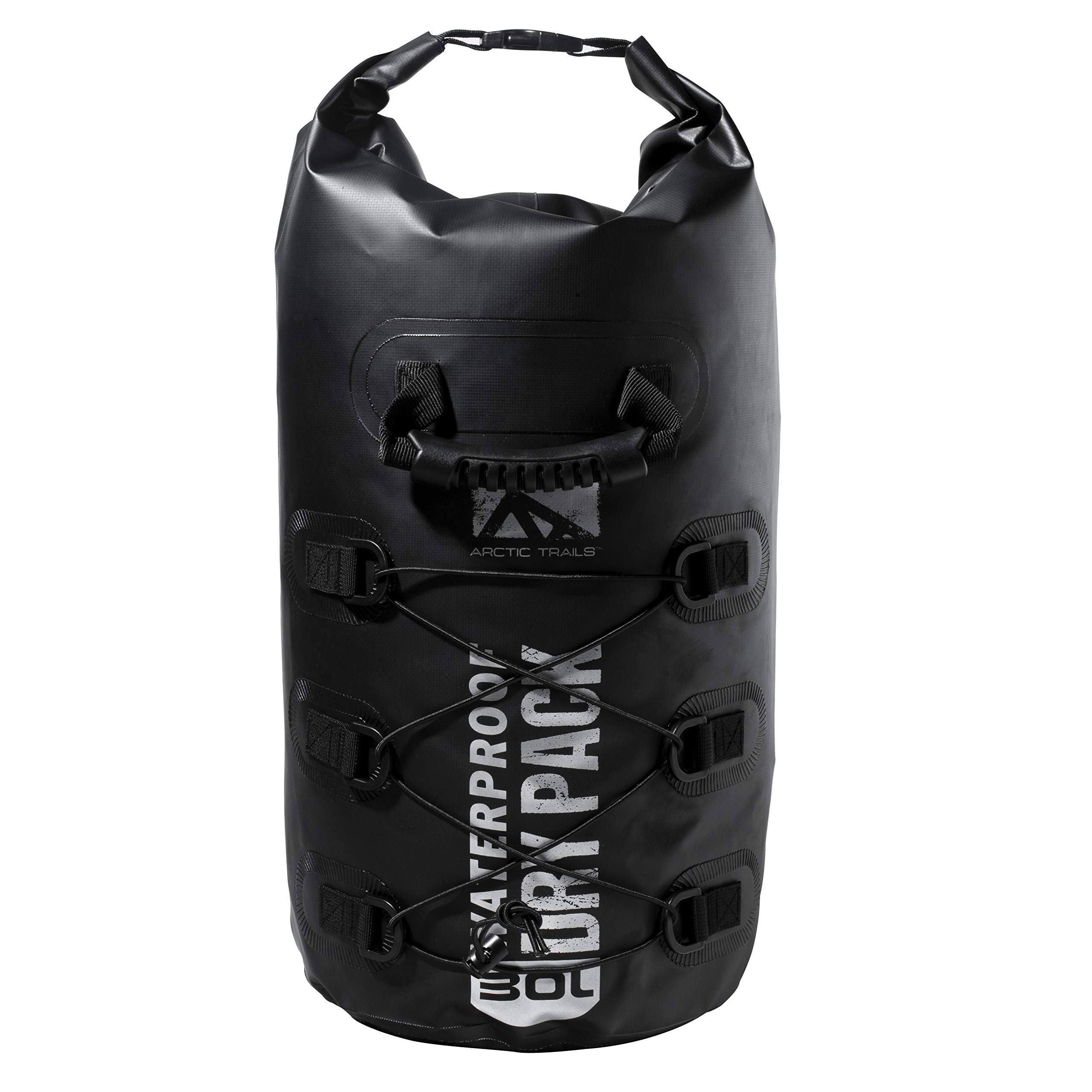 Franklin Sports ARCTIC TRAILS Waterproof Dry Bag Backpack with Bungee Straps - Kayak - Camping- Hiking- Boating- Beach- Fishing-
