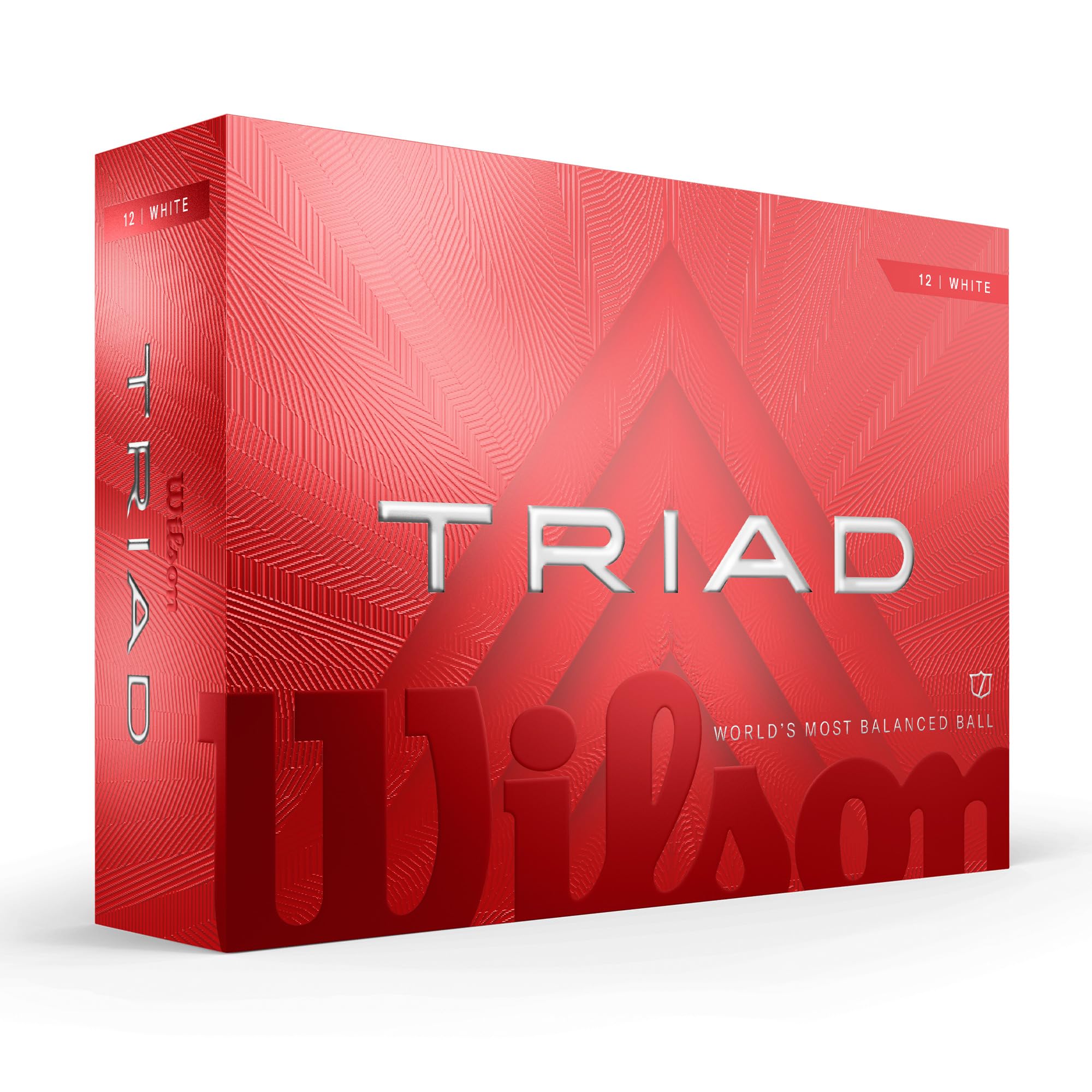 Wilson 2025 Triad Golf Balls - White, 12 Balls