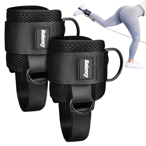 Ankle Straps for Cable Machine Woman, Balency Padded Ankle Strap for Cable Machine Kickback, Cable Ankle Attachment for Gym, Ank
