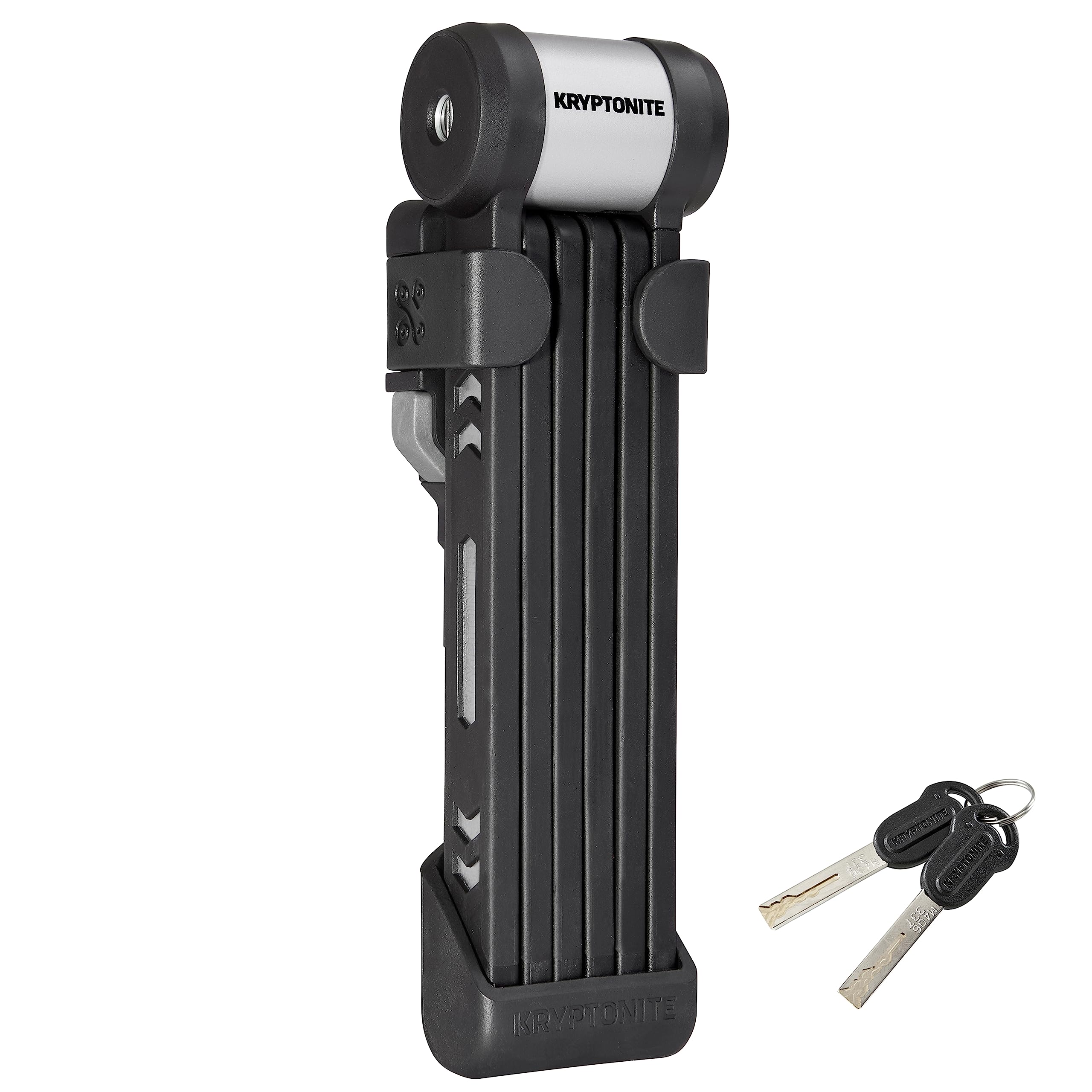 Kryptonite Kryptolok 610 S Folding Bike Lock, Compact Lightweight High Security Anti-Theft Foldable Bicycle Lock With 2 Keys And