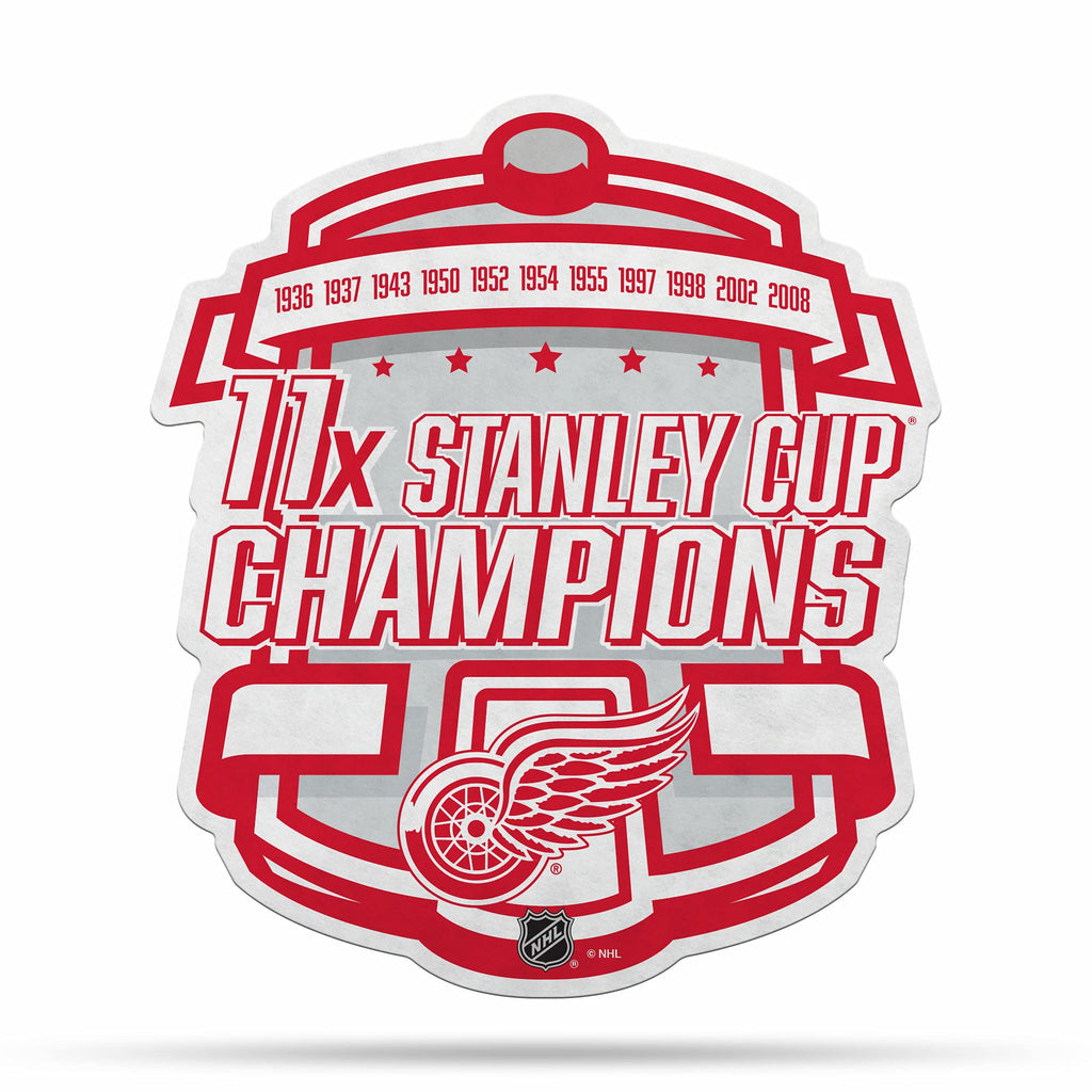 Rico Industries Nhl Hockey Detroit Red Wings Champ Shape Cut Pennant - Home And Living Room D  Cor - Soft Felt Ez To Hang