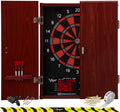 Viper By Gld Products Neptune Electronic Dartboard Cabinet Combo Pro Size Over 55 Games Large Auto-Scoring Lcd Cricket Display E
