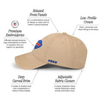 Foco Men'S Buffalo Bills-Khaki Cap Nfl Logo Casual Hat, Team Color