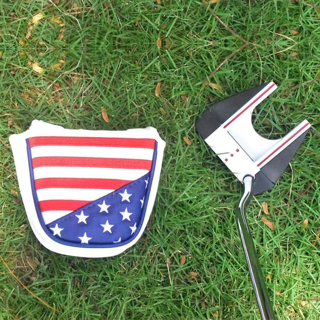 Mallet Putter Cover Headcover Golf Headcover Club Protector Magnetic Closure For Odyssey 2Ball 2 Ball Two Ball Scotty Cameron Ta