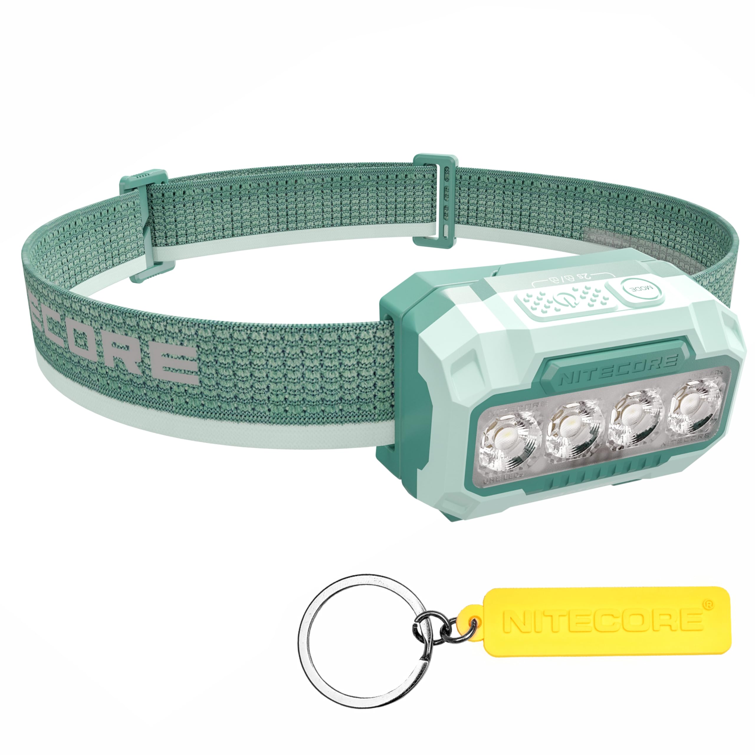 Nitecore HA23 UHE 600 Lumen MCT Outdoor Headlamp Multiple Color Temperatures Lightweight AAA Headlight Tag (Green)