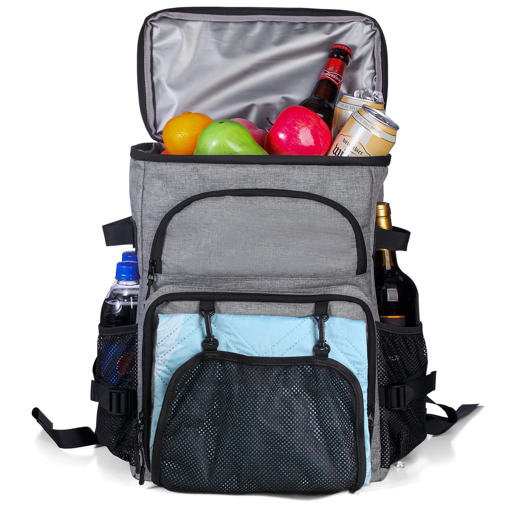Dewur Cooler Backpack 45 Can Large Capacity Insulated Backpack, Waterproof And Leak-Proof, Portable With Bottle Opener, Perfect