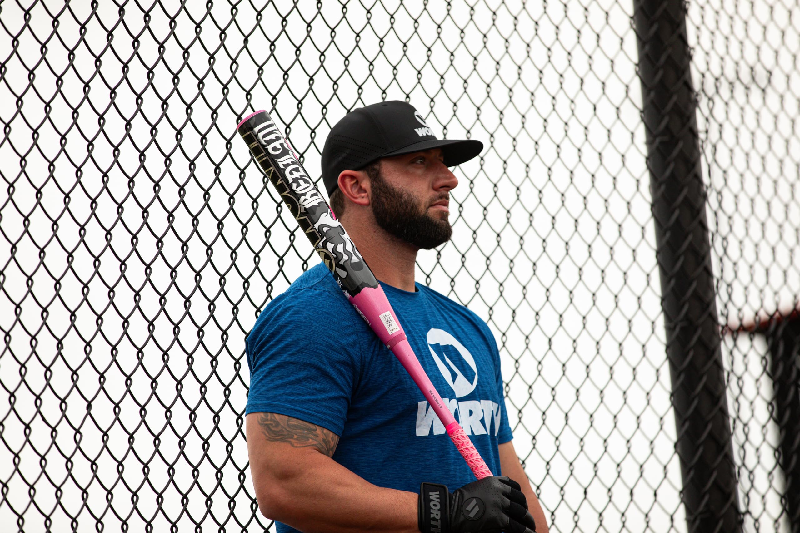 Worth | 2025 | Bedlam Slowpitch Softball Bat | USSSA | 13.5 Barrel | Balanced | 2-Piece | 26 oz