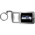 NFL Siskiyou Sports Fan Shop Seattle Seahawks Flashlight Key Chain with Bottle Opener One Size Black