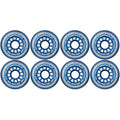 Blue Bellies 8 Inline Skate Wheels 76Mm 78A, Clear/Blue