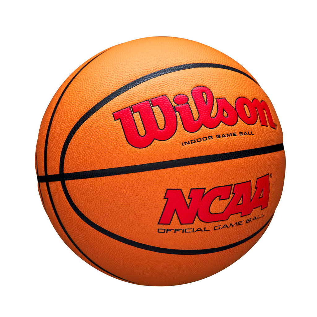 Wilson Ncaa Evo Nxt Official Indoor Game Basketball - Scarlet/Orange, Size 6-28.5''