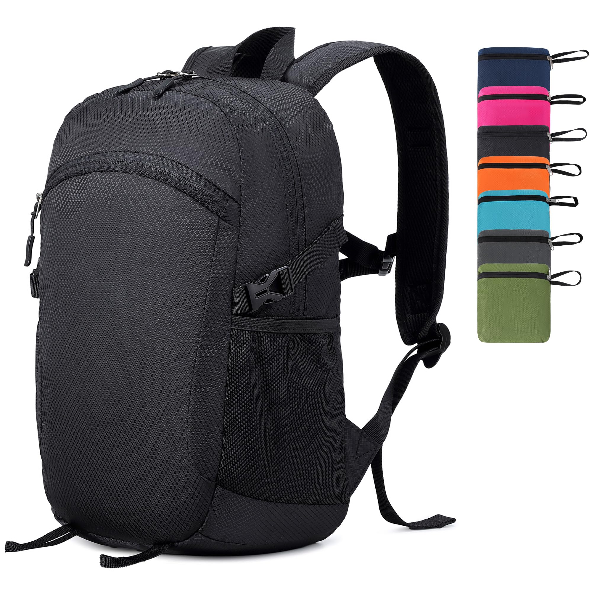 Five Substances Lightweight Hiking Backpack 30L Packable Foldable Daypack Collapsible Travel Bag Water-Resistant for Women Men (