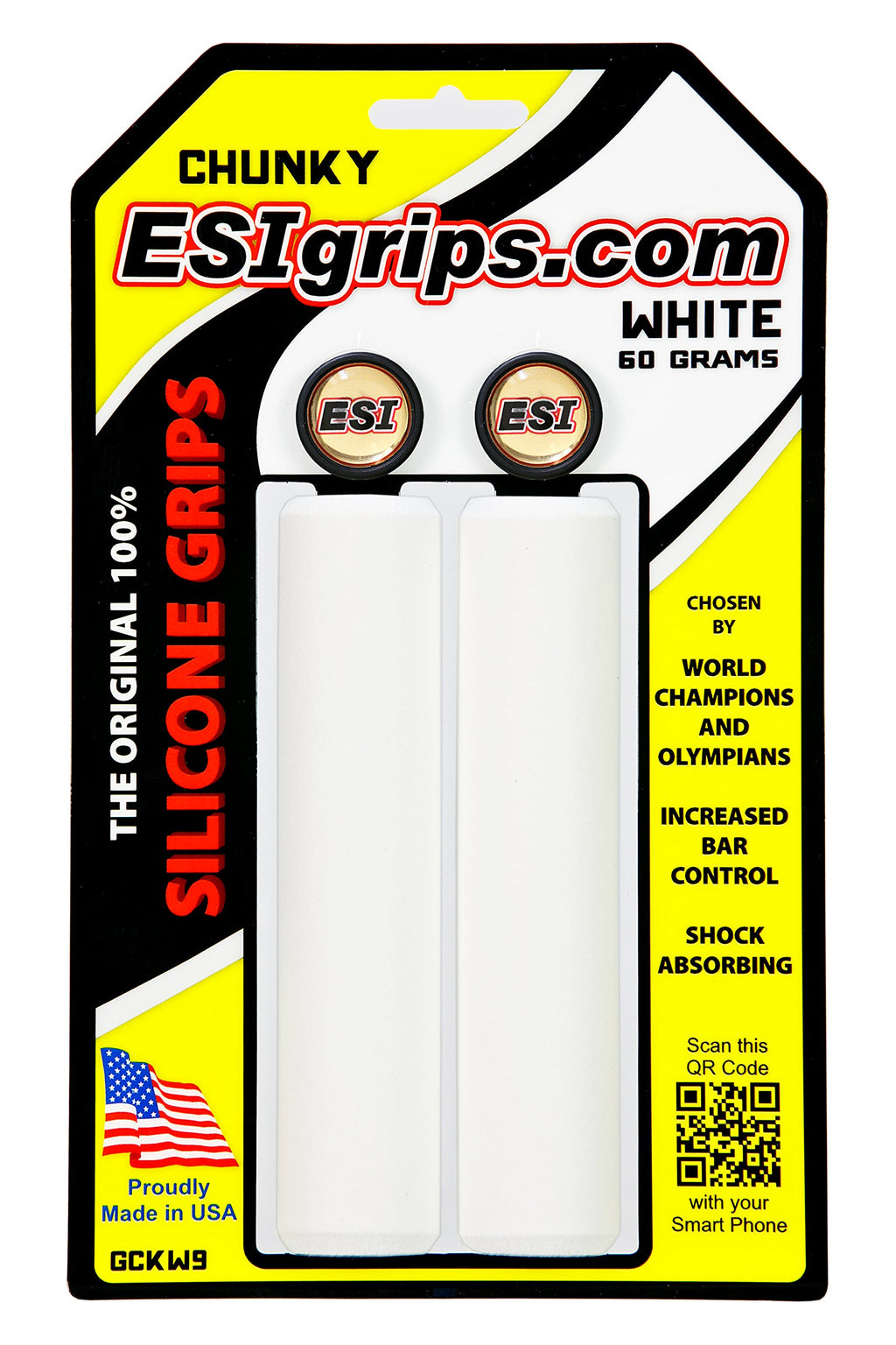 Esi Grips Chunky Mtb Grip (White), One Size (Gckw9)