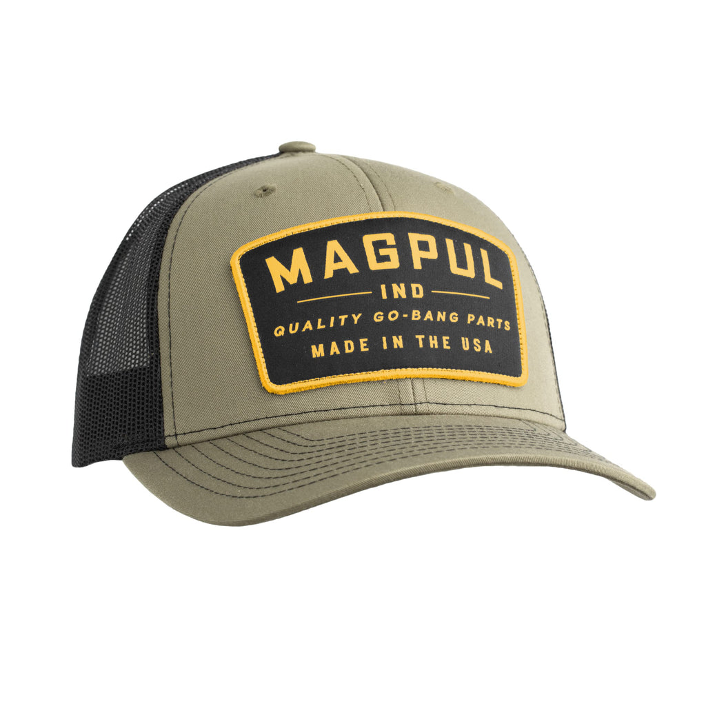 Magpul Trucker Hat Snap Back Baseball Cap, One Size Fits Most, Go Bang Olive