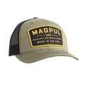 Magpul Trucker Hat Snap Back Baseball Cap, One Size Fits Most, Go Bang Olive