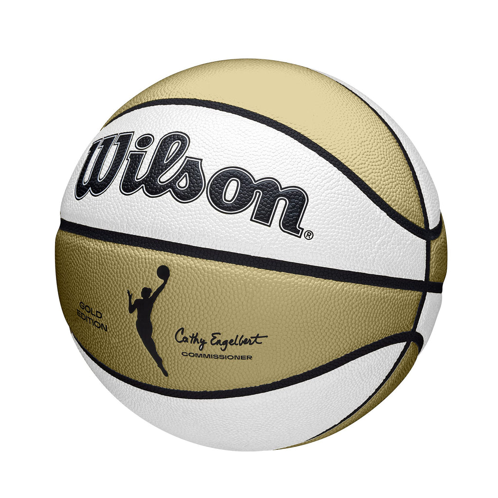 Wilson Wnba Commemorative Series Gold Edition Basketball - Size 6 - 28.5'', Gold/White