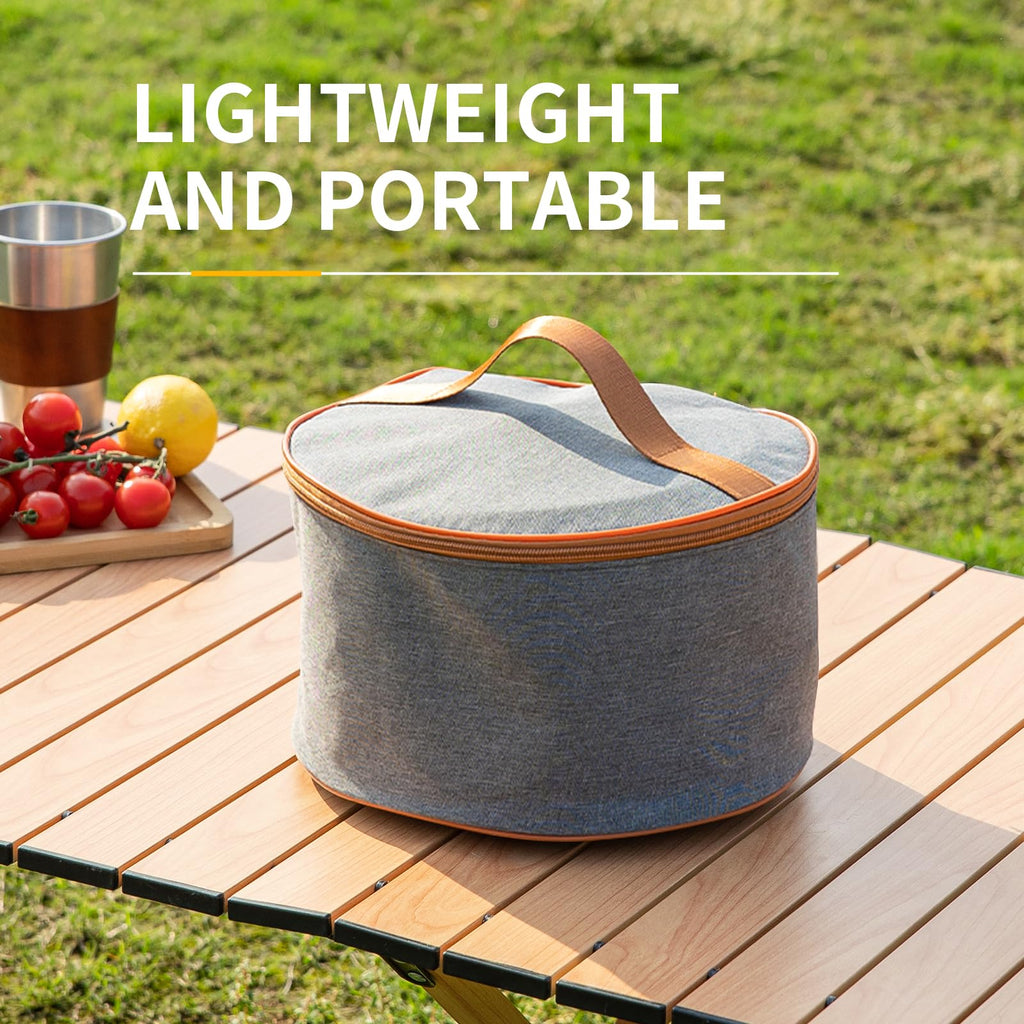 Whitsunday Outdoor Cookware 304 Stainless Steel Set, Backpacking Camping Dinnerware Set - Stackable Pots, Pans, Kettle, Cups Set