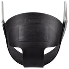 Swing Set Stuff High Back Half Bucket Swing Seat With Chains And Hooks, Black