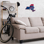 Rico Industries Nfl Football Buffalo Bills State Shape Shape Cut Pennant - Home And Living Room D  Cor - Soft Felt Ez To Hang