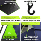 Arktrek 6 Person Tents For Camping-Robust Family Camping Tent Cabin W Ground Sheet, Rainfly Cover, Powerport-Comfy Large Quick,