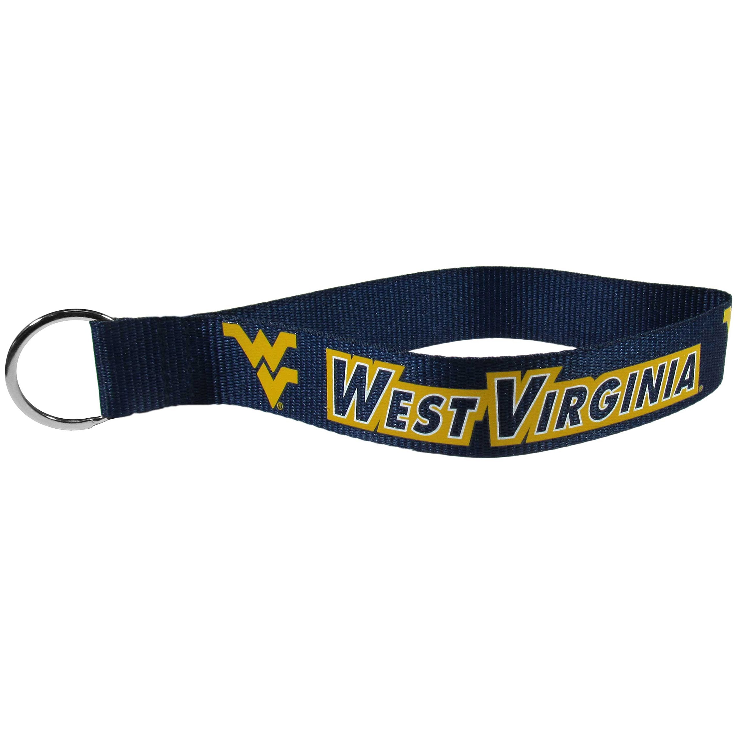 Siskiyou Ncaa West Virginia Mountaineers Lanyard Key Chain, Wristlet, Blue