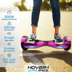 Hover-1 Ultra Electric Self Balancing Scooter - 9  MPH Top Speed, 9  Mile Range, 400  W Motor, Long-Lasting Li-Ion Battery, Ride