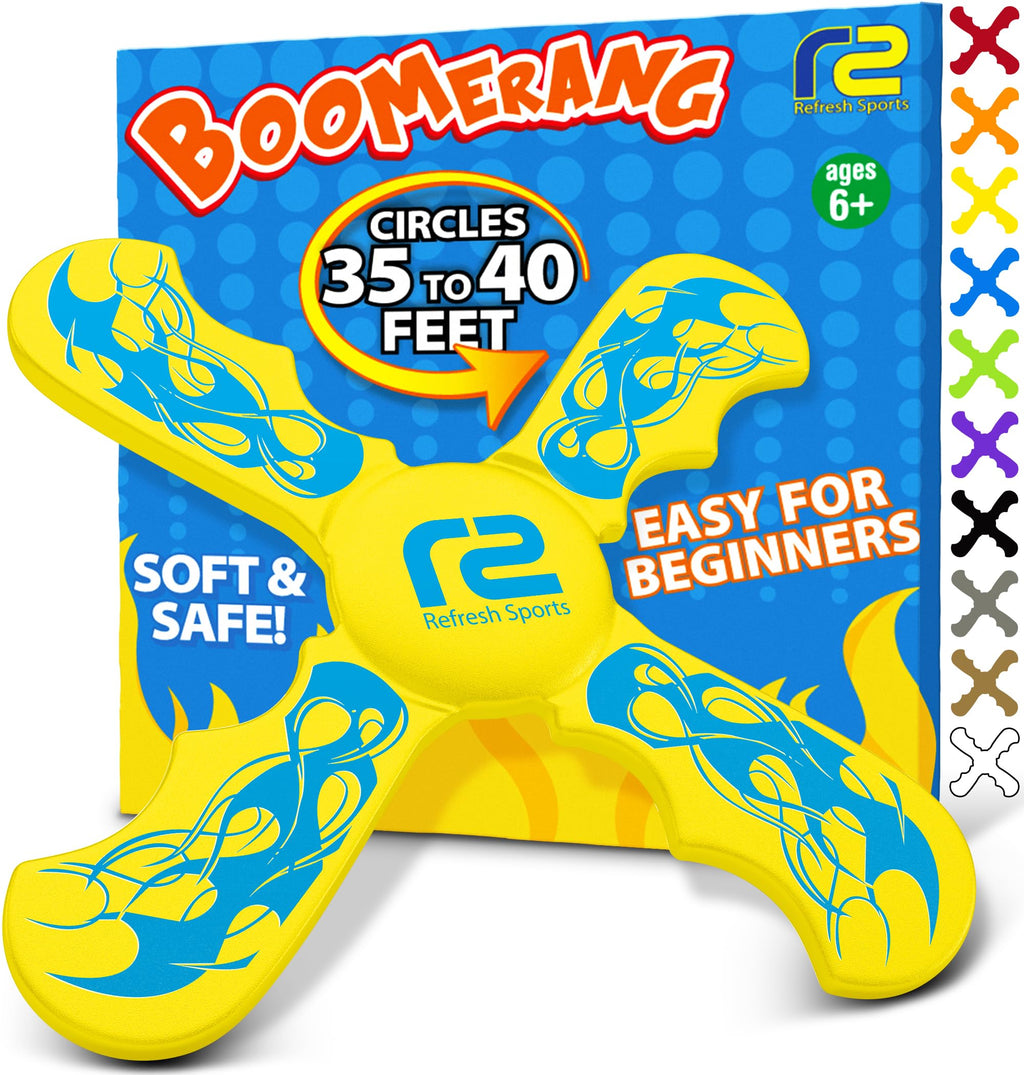 Kids Beach Toys & Beach Games - Ultimate Beach Boomerangs For Beaches - Fun Easter Basket Stuffers For Boys & Girls - Playdates