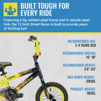 Kent Street Racer Bike, 12-Inch