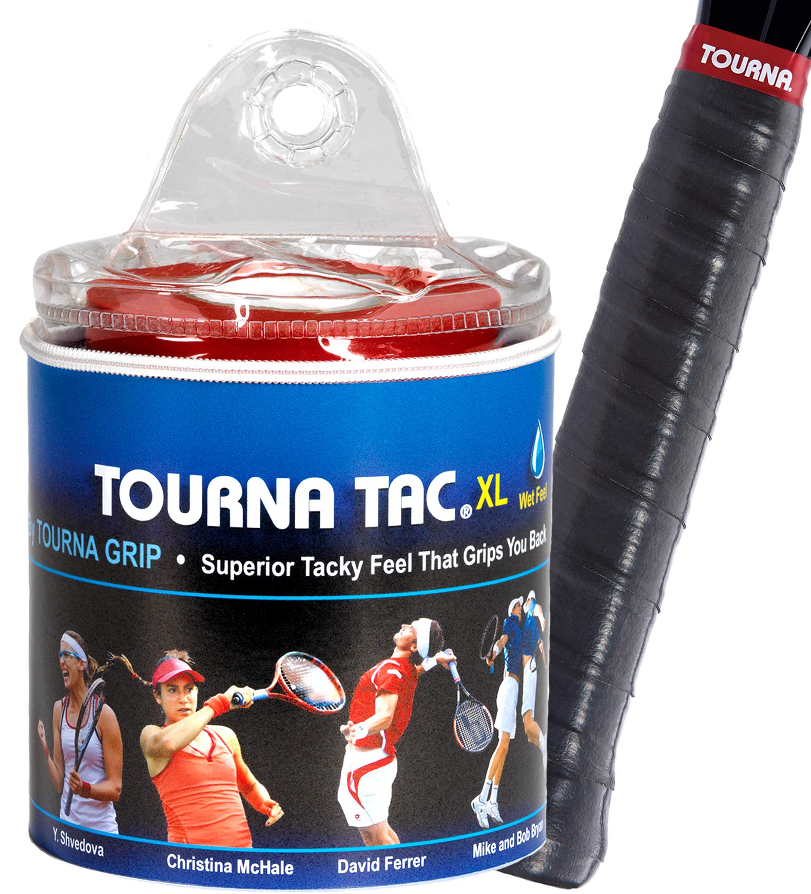 Tourna Tac Overgrip Pack of 30 (Black, X-Large)
