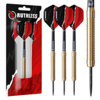Ruthless Eagles  Steel Tip Brass Darts Set With Ringed Barrel Design, Dart Flights And Stems Included (D0455)
