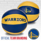 Franklin Sports Nba Golden State Warriors Toy Basketballs - 2 Pack Of Kids Soft Mini Basketballs For Over The Door + Indoor Hoop