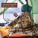 Tirrinia Outdoors Camo Blanket, Sherpa Fleece Warm Camo Gifts For Him/Husband/Dad, Camo Hunting Gifts, For Men, Camping Blanket