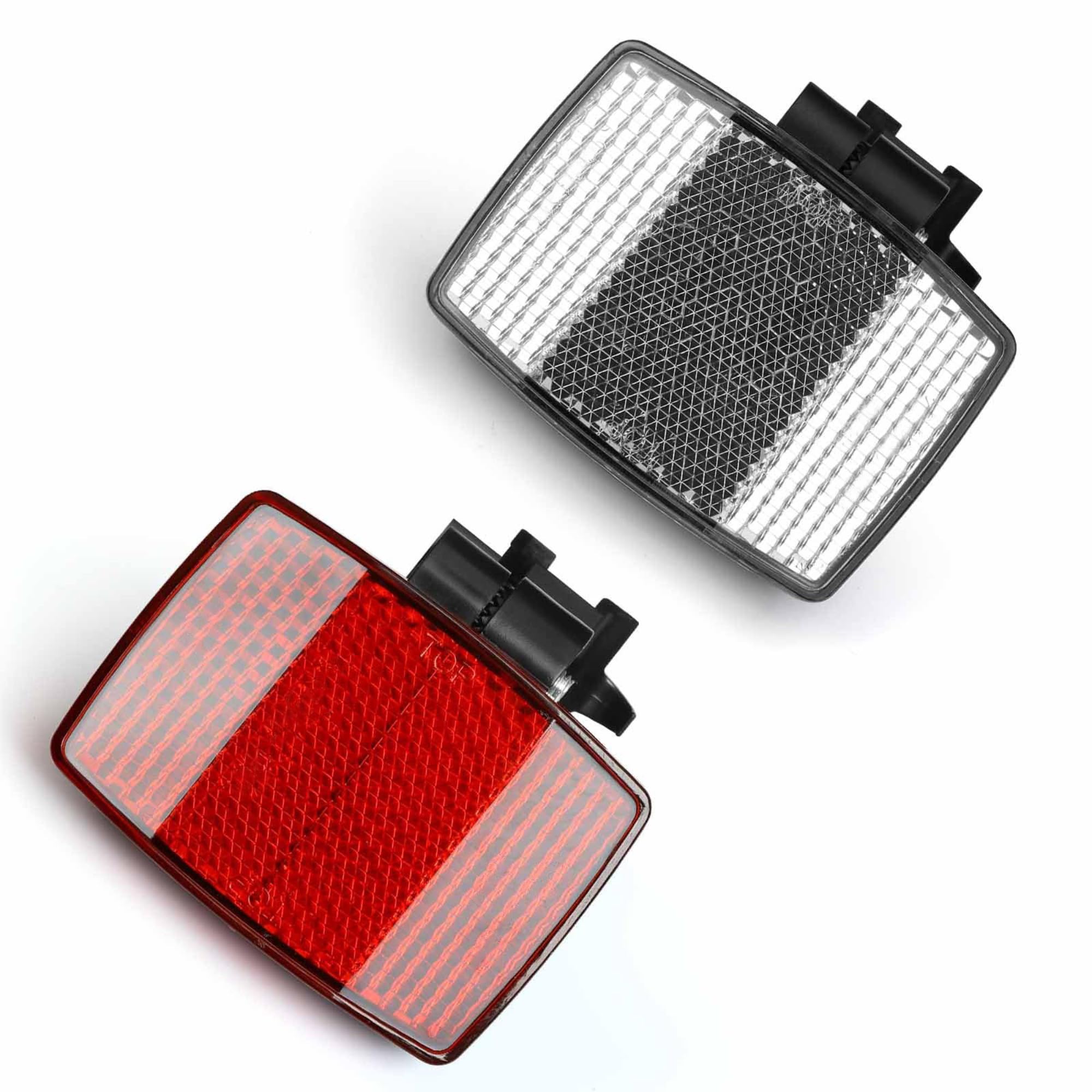 VICDUEKG 2 Pcs Bike Front and Rear Reflectors, Bicycle Wheel Spoke Reflectors Kit, Mountain Bike Safety Warning Reflectors Acces