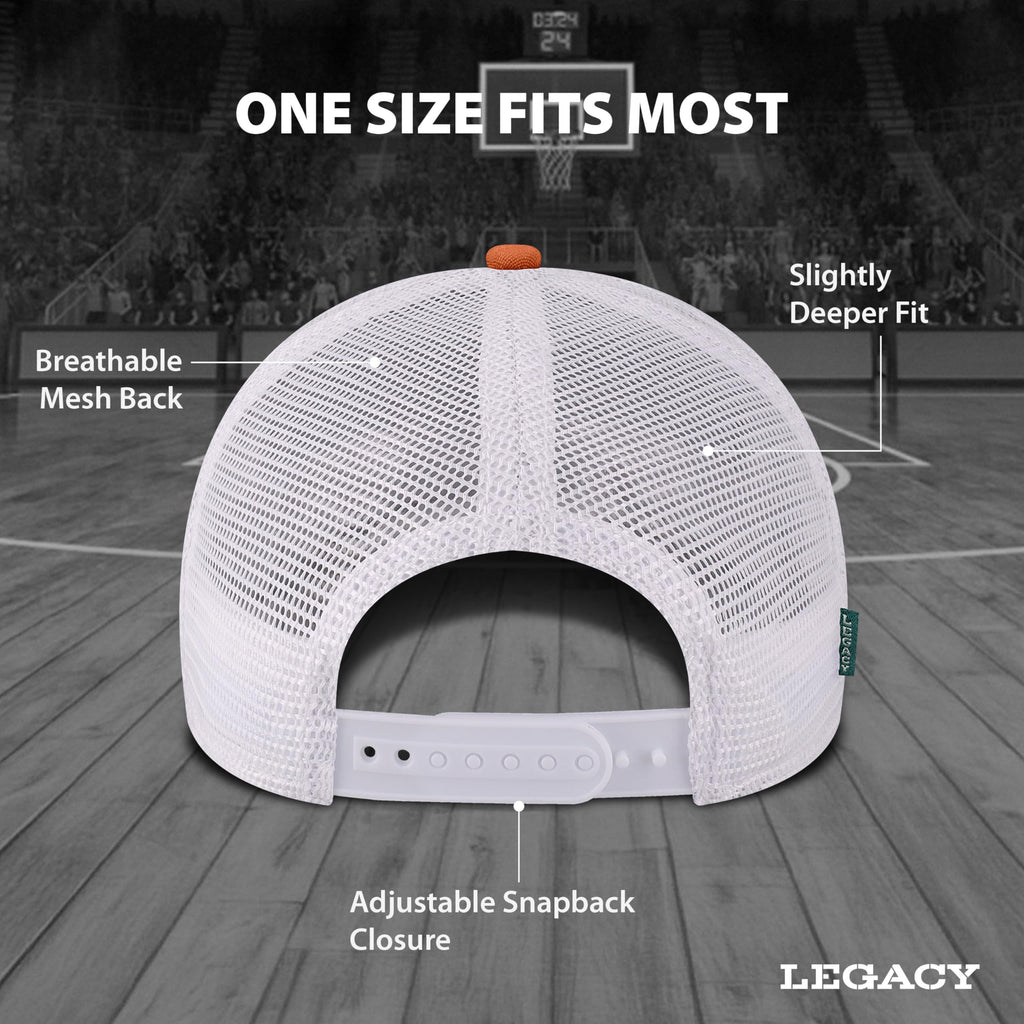 Legacy NCAA Officially Licensed Baseball Hat, Texas Longhorns, Lightweight Cap for Men & Women, Mid-Pro Snapback Adjustable (MPS