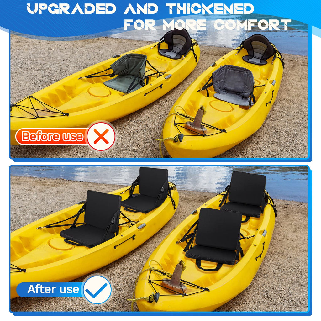 Juexica 2 Pcs Stadium Seats Boat Canoe Kayak Seat Stadium Seats For Bleachers Without Back Support For Indoor Outdoor Sport Even