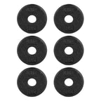 CAP Barbell Cast Iron Standard 1-Inch Weight Plate Set - Barbell Weights for Home Gym, Strength Training, and Weightlifting, 1.2