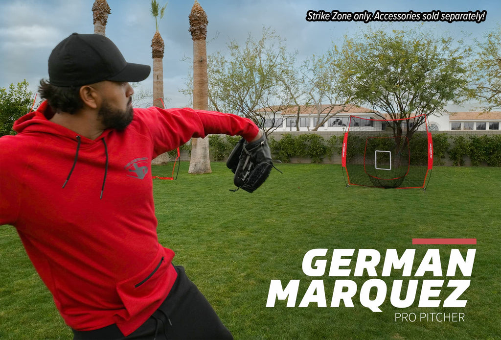 Powernet German Marquez Strike Zone Attachment For 8X8 Net | Work On Pitching Drills And Location Accuracy | Solo Or Team Pitche