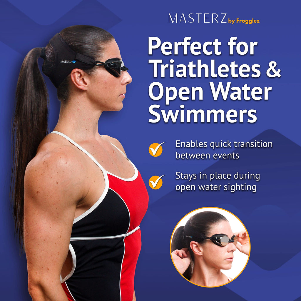 Frogglez Masterz Swim Goggles For Adults & Teens, Anti Fog Mirrored Goggles