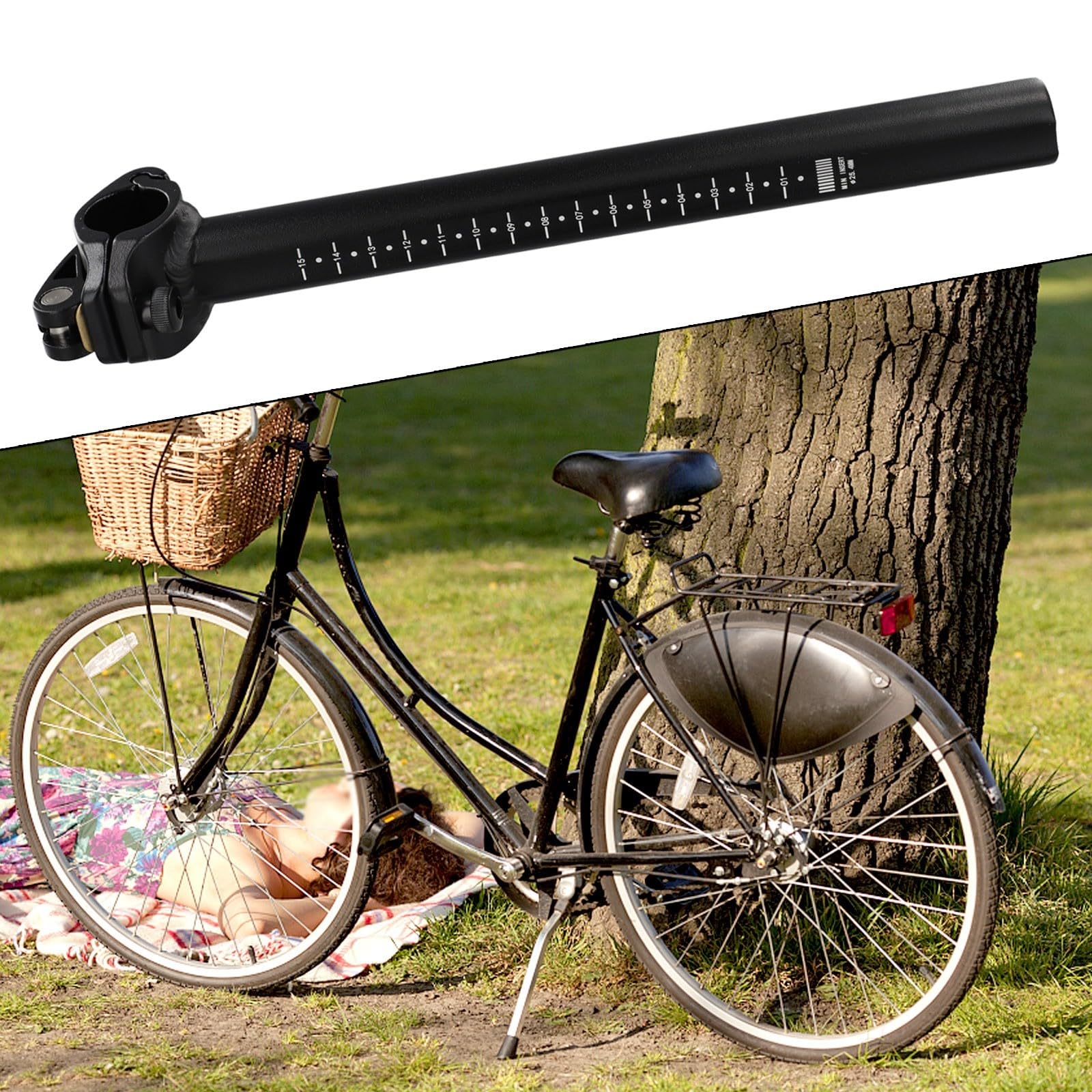 Bike Stem, Adjustable Front Risers Quickrelease Folding Bike Handle Bar Stem Lightweight Bike Stem For Moutain Bike Road Bike(25