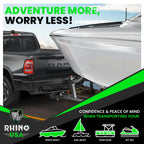 Rhino Usa Boat Trailer Winch Strap (2 Inch X 20 Foot) - 5,016Lb Maximum Break Strength - Ultimate Marine Whinch Pulley Straps Fo