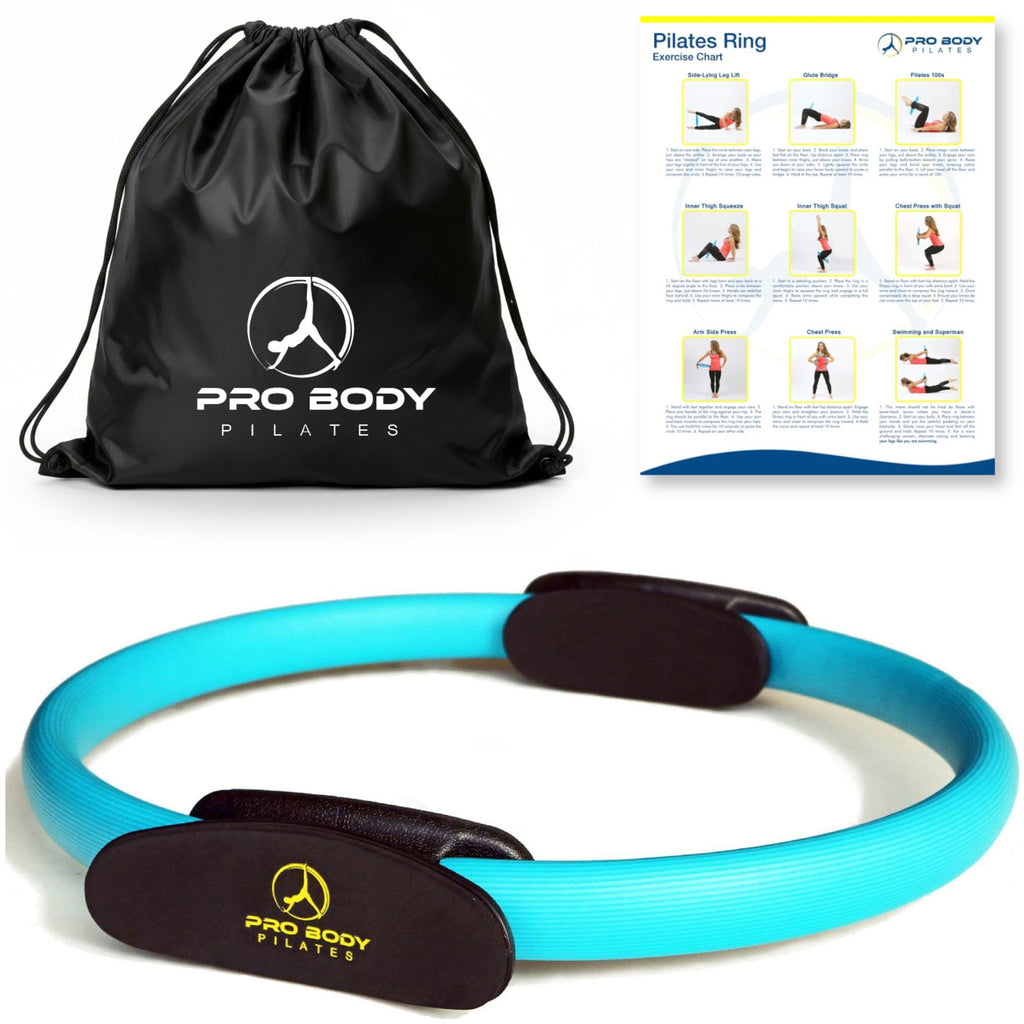 ProBody Pilates Fitness Circle - 14 Inch Pilates Ring for Yoga and Other Workouts, Focusing on Toning Inner Thighs, Arms, Core a
