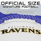 Franklin Sports Nfl Baltimore Ravens Autograph Football - Official Size White Panel Souvenir Football For Autographs + Signature