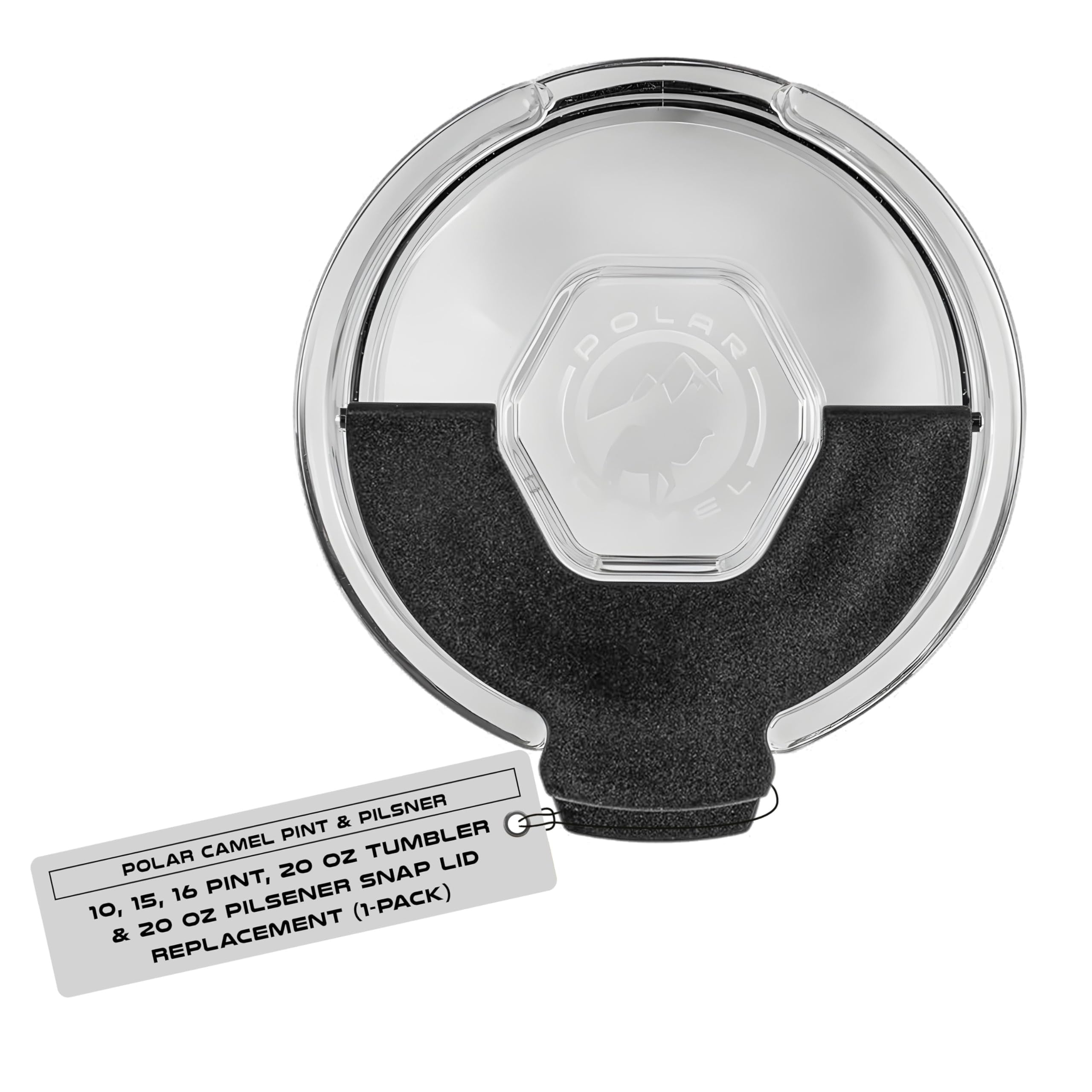 Polar Camel Tumbler Lid Replacement - Snap Lids (1-Pack), Fits 10oz, 15oz, 16oz, 20oz Tumblers and Travel Mugs