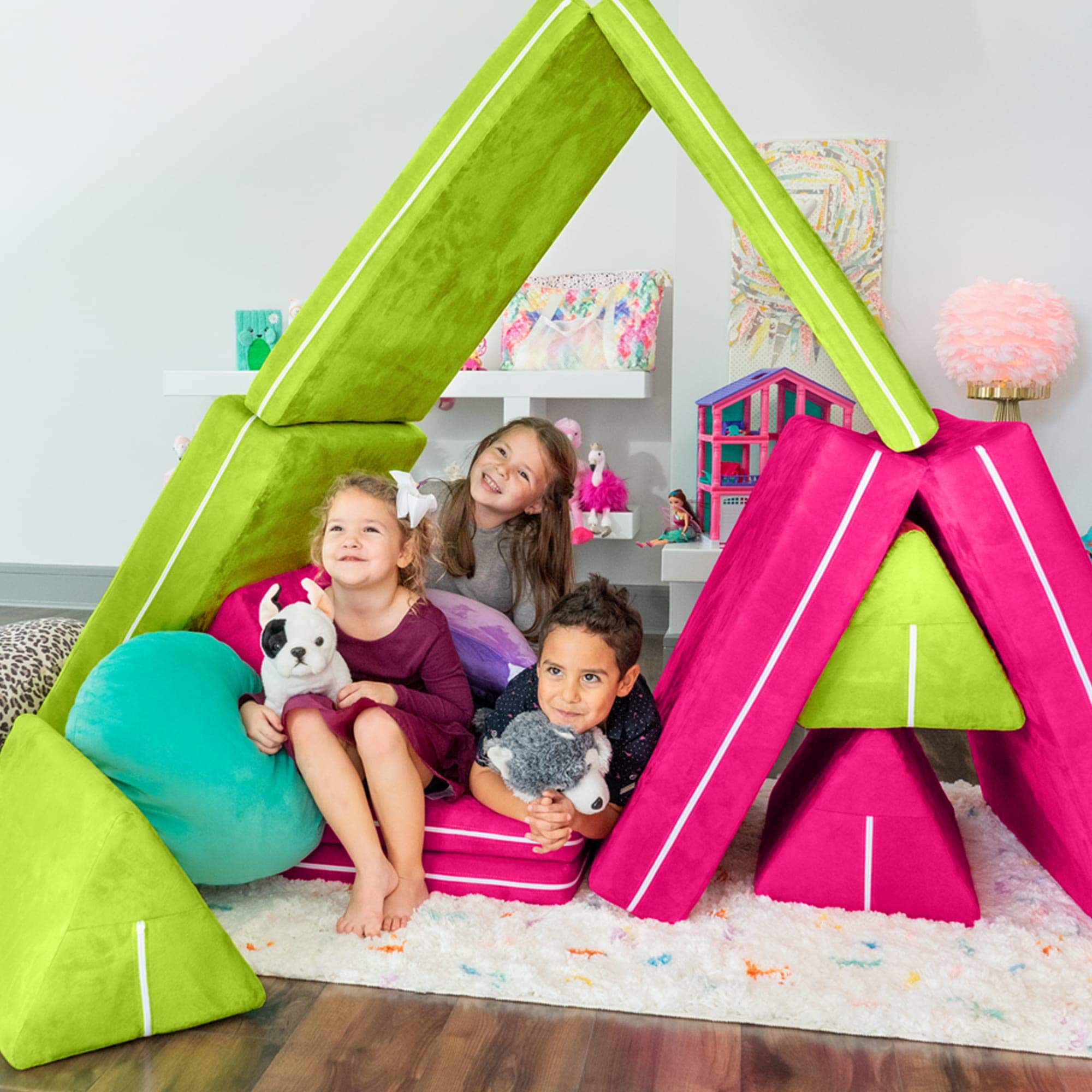 Jaxx Zipline Playscape - Imaginative Furniture Playset For Creative Kids, Navy