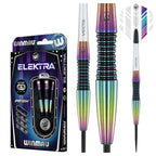 Winmau Elektra 24 Gram Tungsten Darts With Prism Flights And Vecta Shafts (Stems)